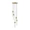 Z-Lite Beau Chandelier, 5-Light, 12 In.W x 12.75 In.H, Rubbed Brass/Clear 740P-5R-RB - alternate 8